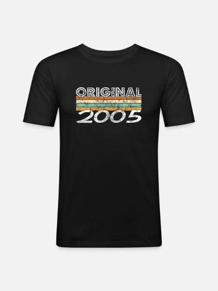 Original 2005 - T-shirt près du corps Homme - noir