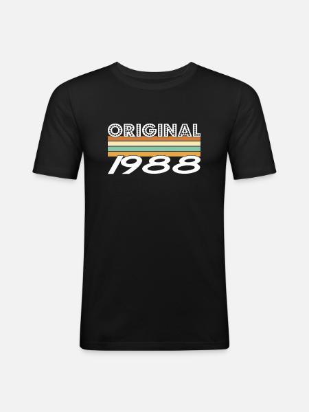 Original 1988 - Men's Slim Fit T-Shirt - black
