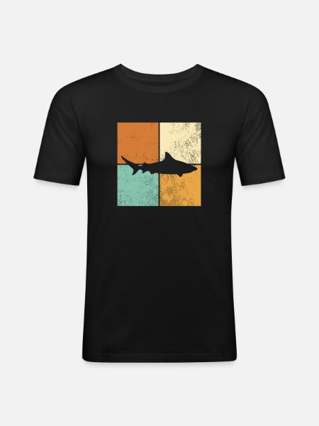 Shark - Men's Slim Fit T-Shirt - black