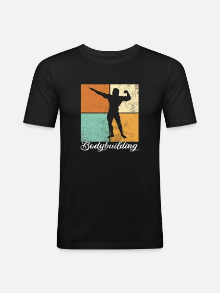 Bodybuilding - Men's Slim Fit T-Shirt - black