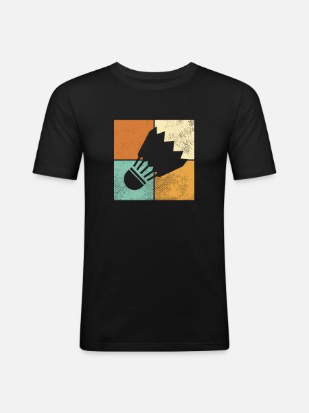 Shuttlecock - Men's Slim Fit T-Shirt - black