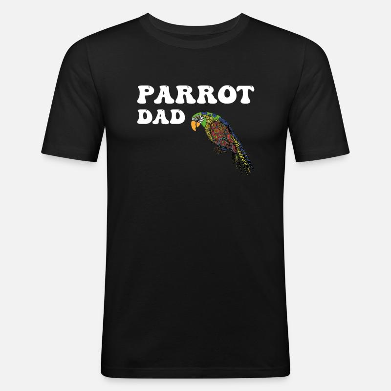 Parrots Daddy - Men's Slim Fit T-Shirt - black