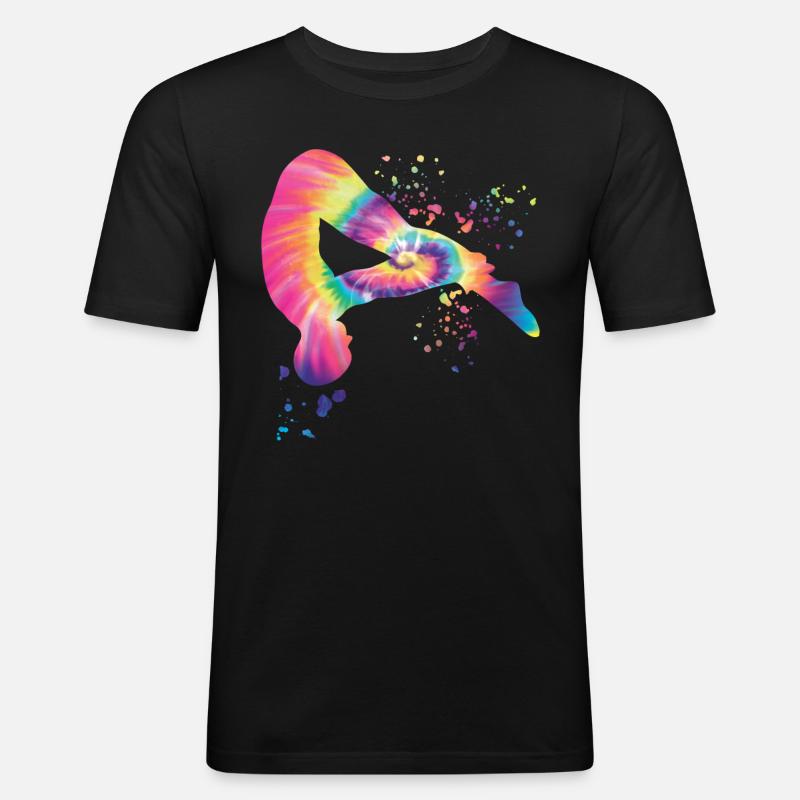 Turmspringen Kunstspringen Synchronspringen - Männer Slim Fit T-Shirt - Schwarz
