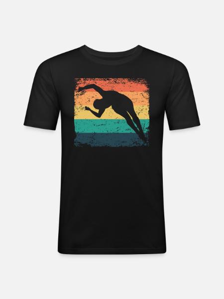 Diving, Artistic Jumping, Synchronized Diving - Men's Slim Fit T-Shirt - black