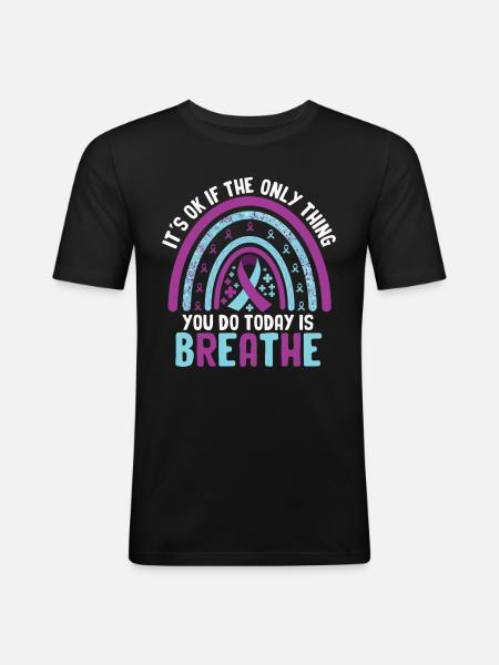 Suicide Prevention Awareness - Men's Slim Fit T-Shirt - black