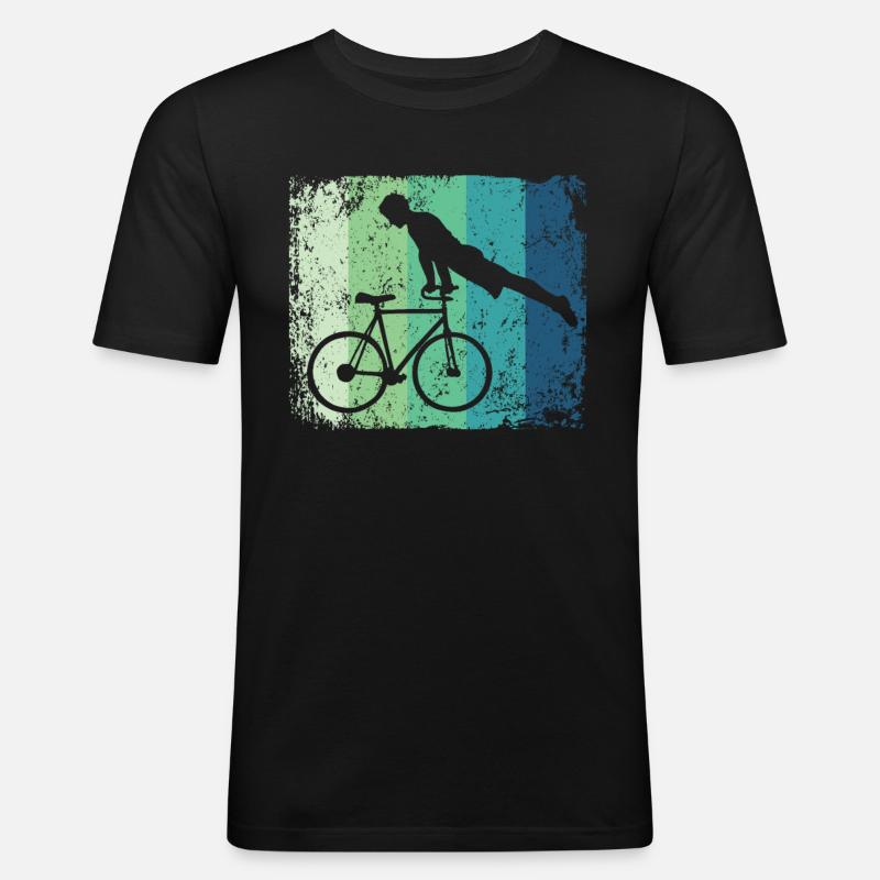 Kunstradfahren Kunstradfahrer - Männer Slim Fit T-Shirt - Schwarz
