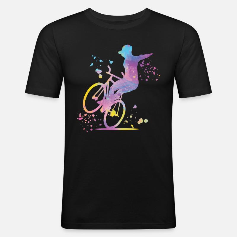 Kunstradfahren Kunstradfahrer - Männer Slim Fit T-Shirt - Schwarz