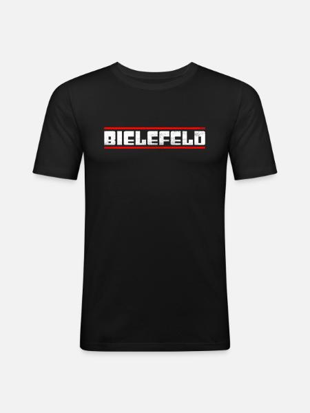 Bielefeld - Men's Slim Fit T-Shirt - black