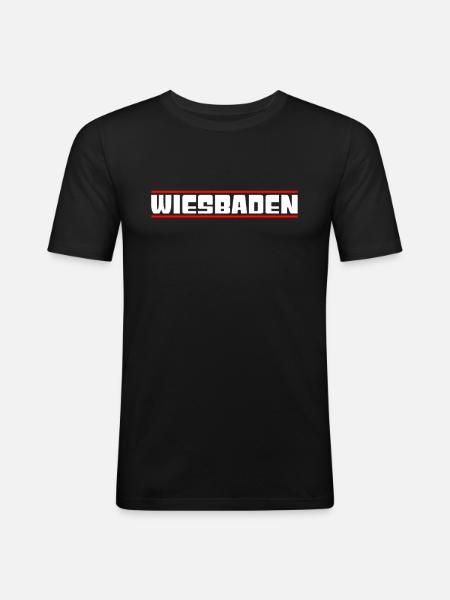 Wiesbaden - Men's Slim Fit T-Shirt - black