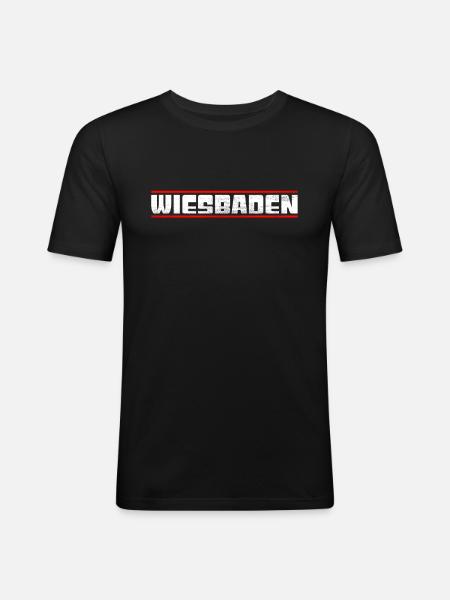 Wiesbaden - Men's Slim Fit T-Shirt - black