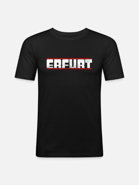 Erfurt - Men's Slim Fit T-Shirt - black