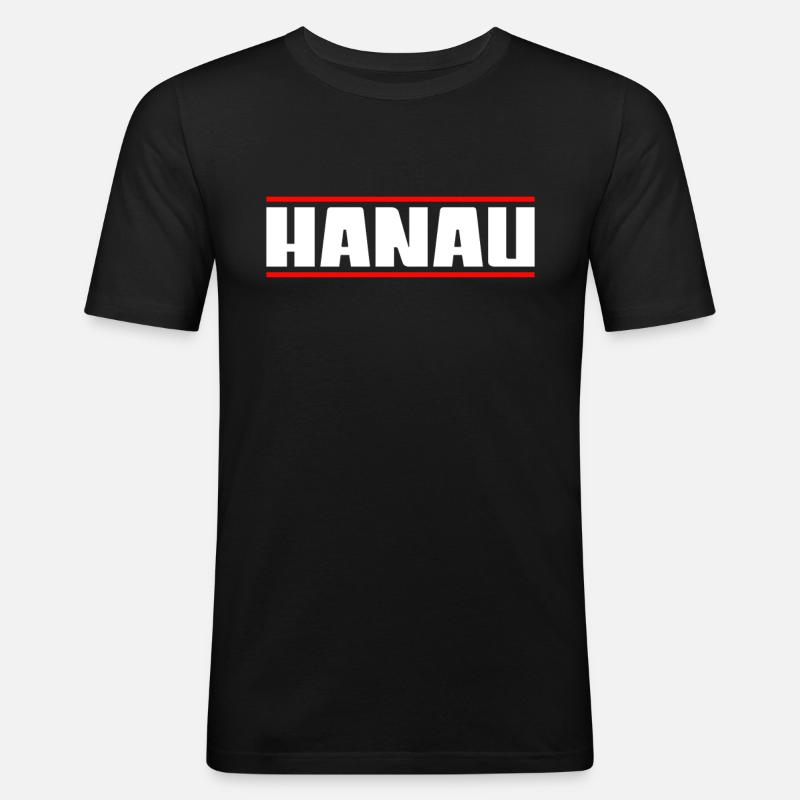 Hanau - Männer Slim Fit T-Shirt - Schwarz