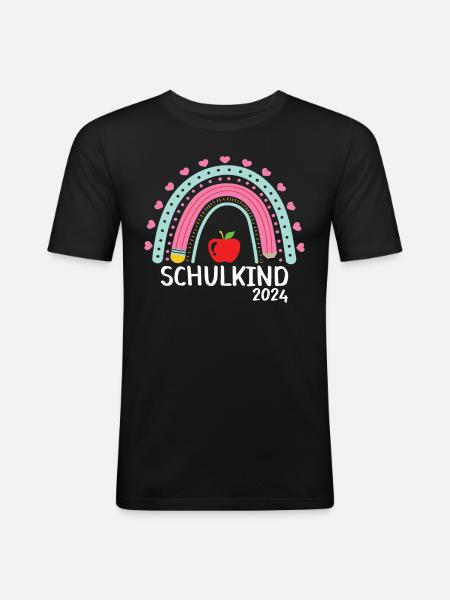 Start of school child 2024 - Men's Slim Fit T-Shirt - black
