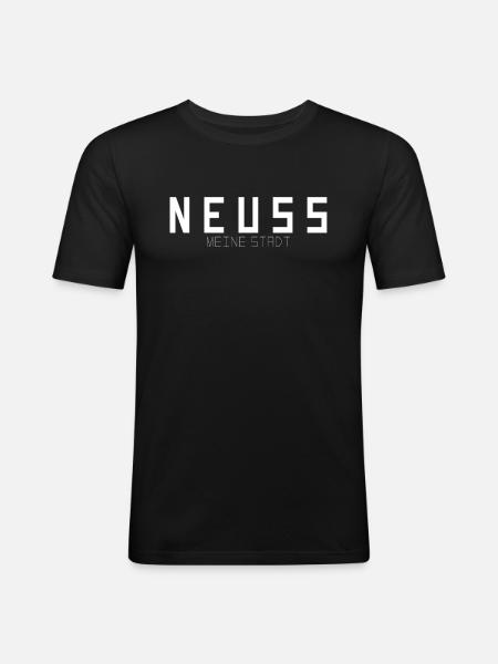 Neuss My City - Men's Slim Fit T-Shirt - black