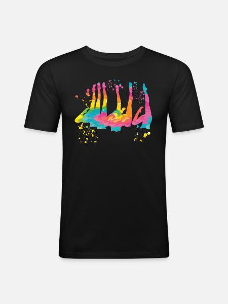 Artistic Swim Team Synchronized Swimming - Men's Slim Fit T-Shirt - black