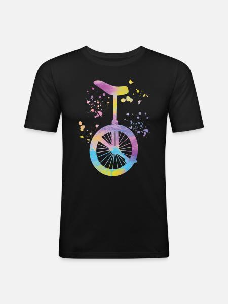 Unicyclist unicycle unicycle - Men's Slim Fit T-Shirt - black