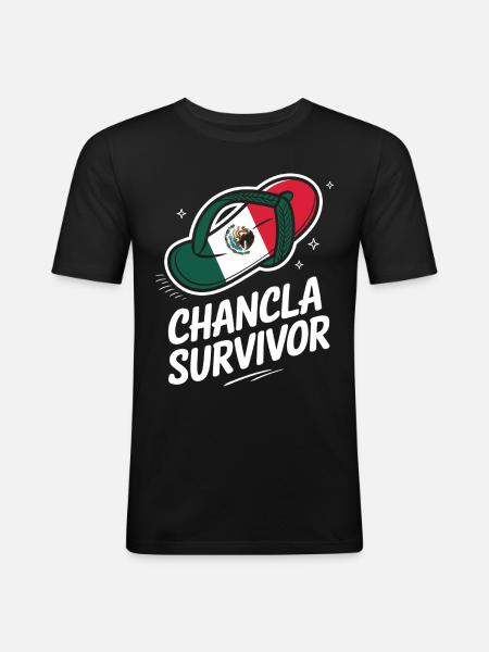 Mexico Mexico Mexican Spanish - Men's Slim Fit T-Shirt - black