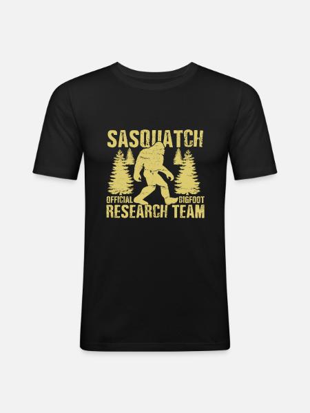 Bigfoot research team - Men's Slim Fit T-Shirt - black