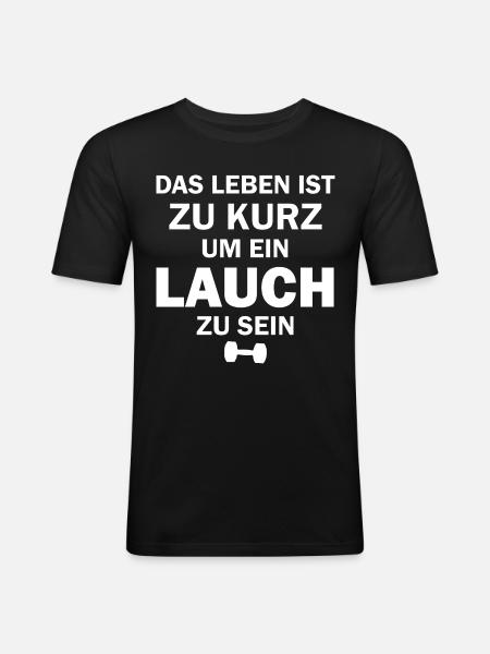 Bodybuilder Saying - Men's Slim Fit T-Shirt - black