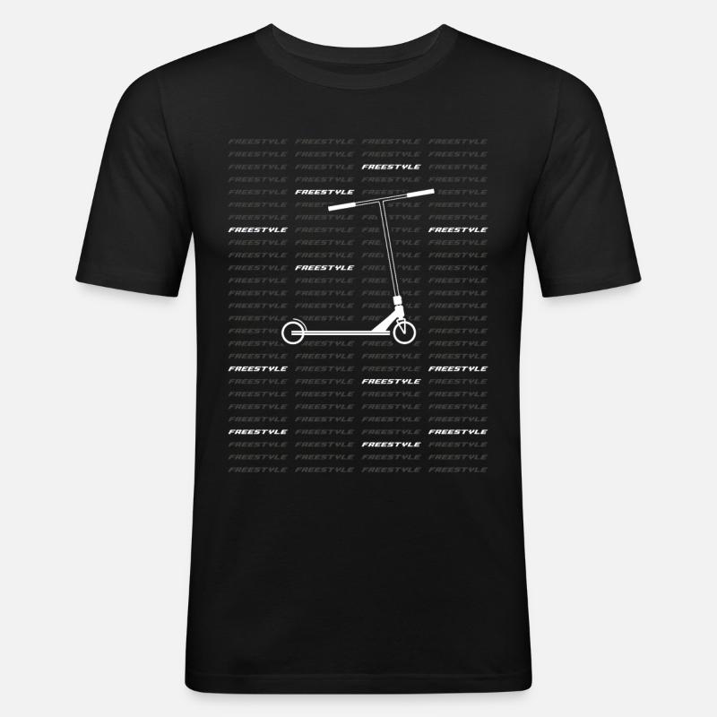 Freestyle 2 - Männer Slim Fit T-Shirt - Schwarz