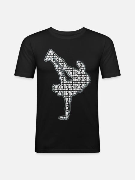 Breakdance - Men's Slim Fit T-Shirt - black