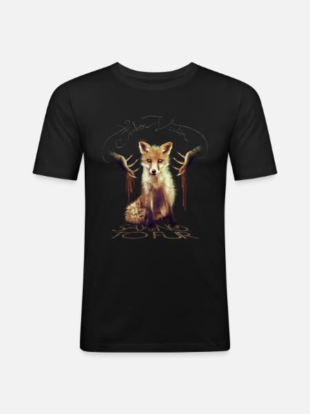 Fashion Victim - T-shirt près du corps Homme - noir
