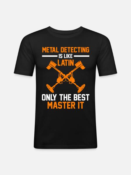 Metal Detection Team Gift - Men's Slim Fit T-Shirt - black