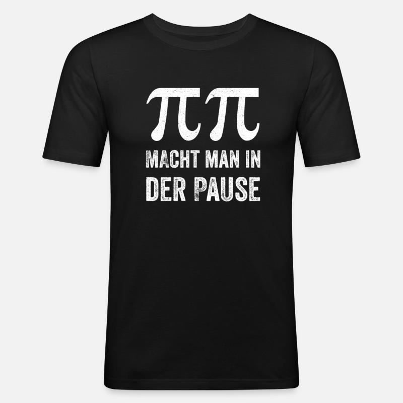 Mathelehrer Spruch Lehrer - Männer Slim Fit T-Shirt - Schwarz