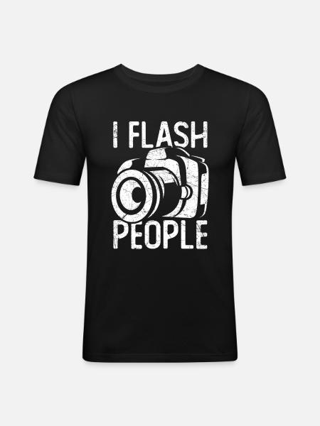 I Flash People - Men's Slim Fit T-Shirt - black