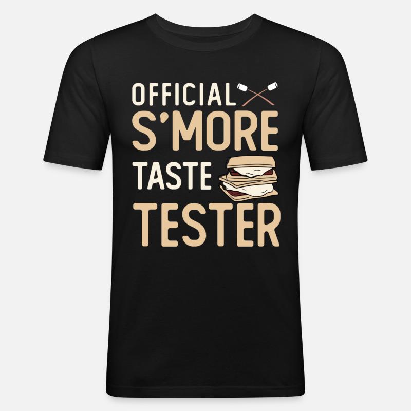 Official Smore Taste Tester - Männer Slim Fit T-Shirt - Schwarz