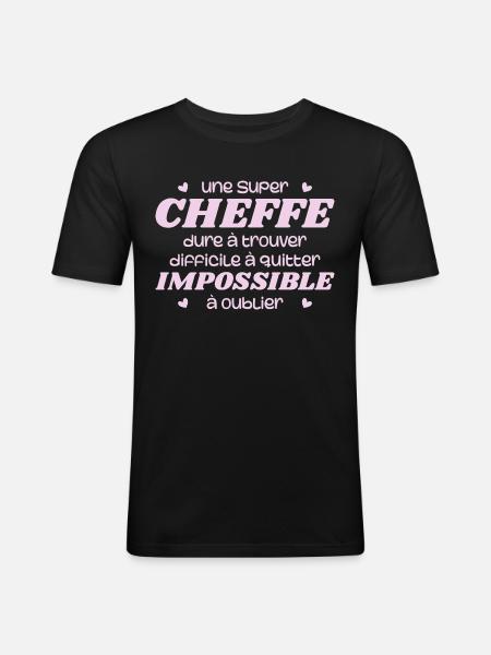 Super Chef - Men's Slim Fit T-Shirt - black