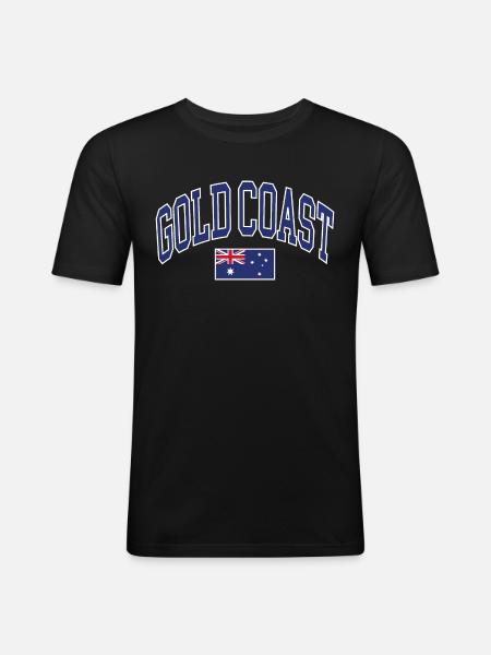 Gold Coast - Men's Slim Fit T-Shirt - black
