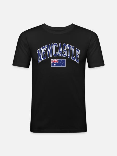 Newcastle - Men's Slim Fit T-Shirt - black