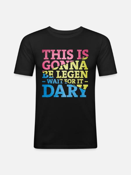 Legendary - Men's Slim Fit T-Shirt - black