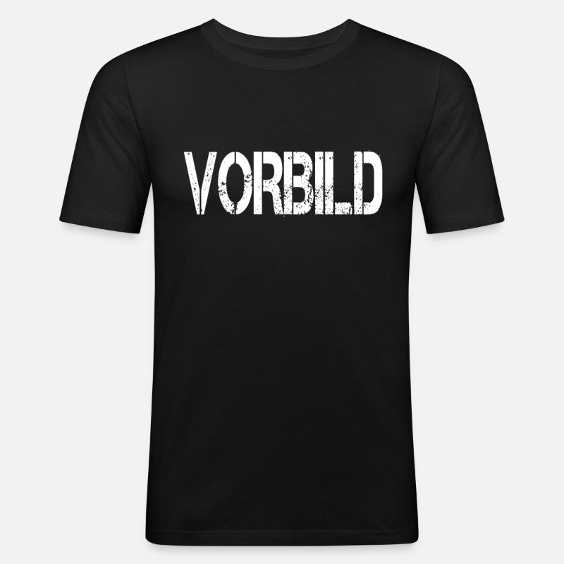 Vorbild - Männer Slim Fit T-Shirt - Schwarz