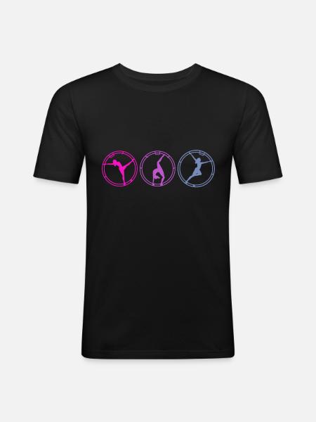Wheel - Men's Slim Fit T-Shirt - black