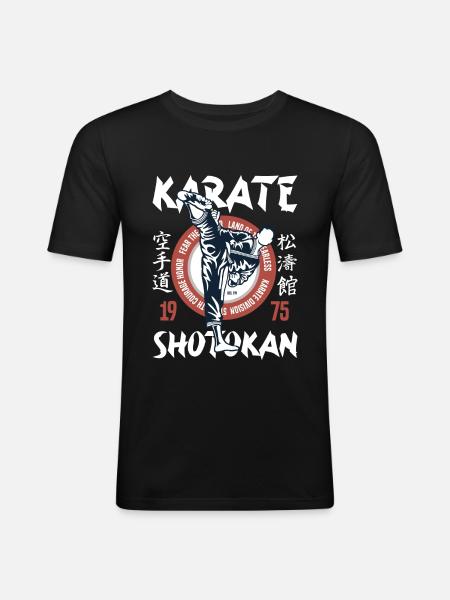 Karate Shotokan - Men's Slim Fit T-Shirt - black