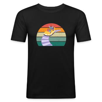 Holiday Holiday Fun Action Theme Park Roller Coaster - Men's Slim Fit T-Shirt - black - Front - Nik (191cm)