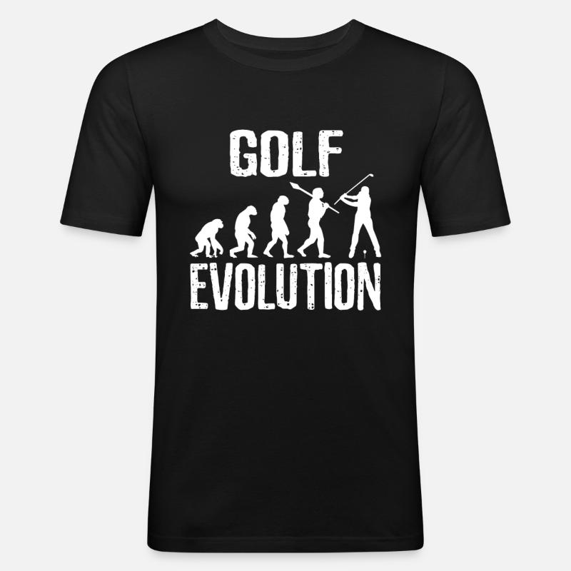 Golf Evolution - Men's Slim Fit T-Shirt - black