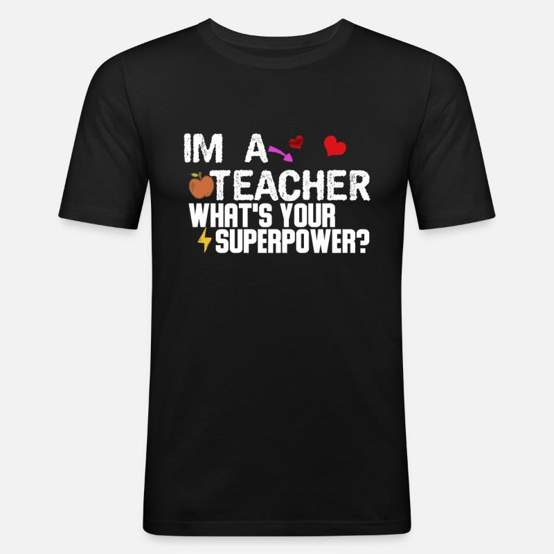 Lehramt - Männer Slim Fit T-Shirt - Schwarz
