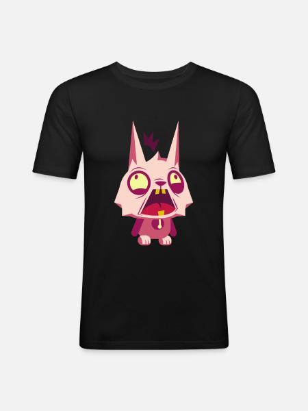 crazy - Men's Slim Fit T-Shirt - black