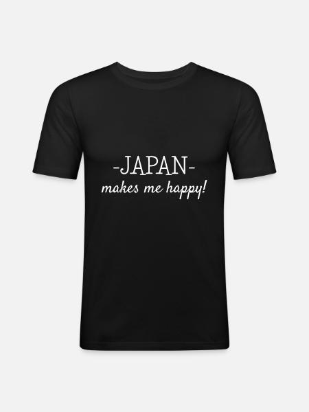 Japan saying - Men's Slim Fit T-Shirt - black
