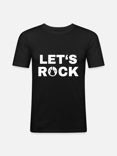 Rock music - Men's Slim Fit T-Shirt - black