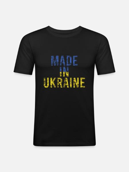 Ukraine - Men's Slim Fit T-Shirt - black