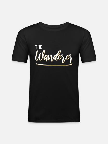 The Wanderer - Men's Slim Fit T-Shirt - black