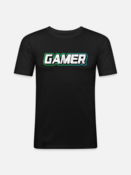 Gamer - Men's Slim Fit T-Shirt - black