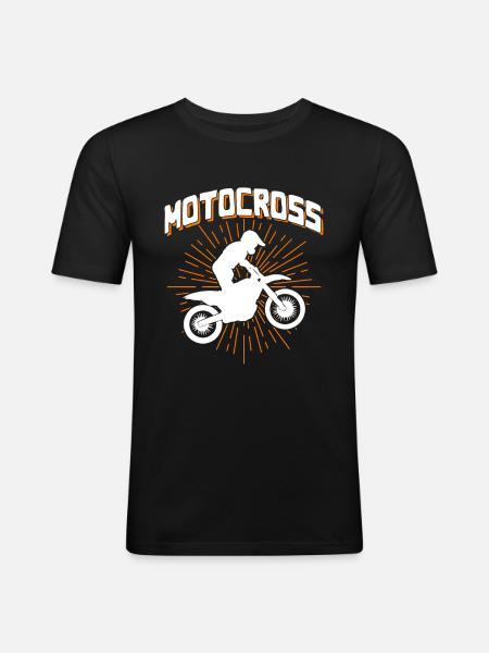 Motocross - Men's Slim Fit T-Shirt - black