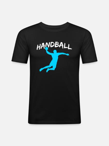 Handball - T-shirt près du corps Homme - noir