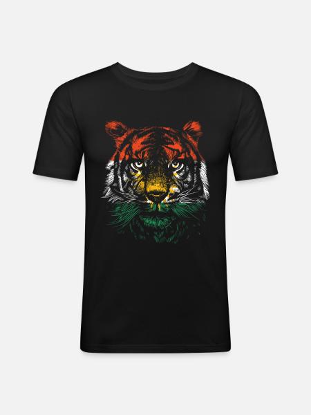 Kurdistan Tiger kurdere kurdere kurdiske gave - Herre Slim Fit T-Shirt - sort