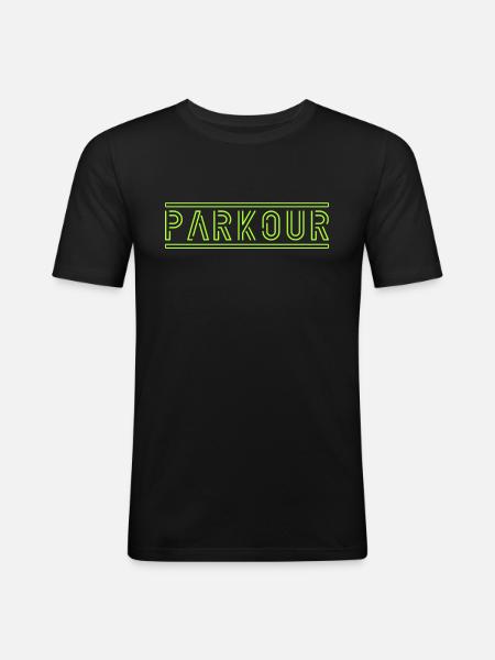 Parkour - Men's Slim Fit T-Shirt - black